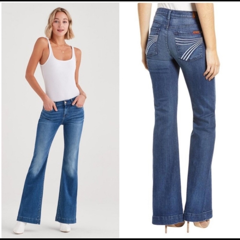 7FAM Dojo Jeans White Thread 7 for all mankind